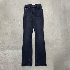 REFORMATION JEANS - Black Erie straight high rise jeans SIZE 23